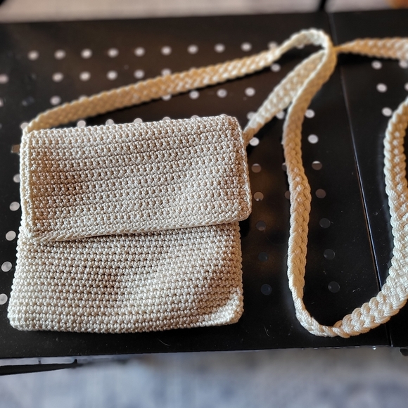 The Sak Ivory Crochet Mini Crossbody Bag - Picture 2 of 5